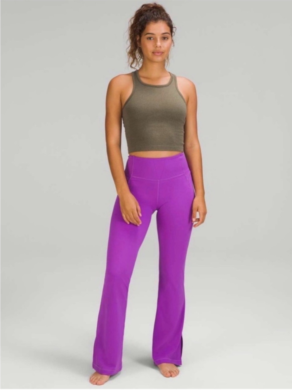 Lululemon Groove Super High-Rise Purple Flare Yoga Pants